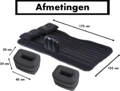 Auto Luchtbed - Auto Bed - Auto Matras - Achterbank En Achterbak - 2 Persoons - Incl. Elektrische Pomp - 175 X 125 CM -Campingwinkel 1200x910