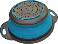 Merkloos Inklapbare Vergiet - Opvouwbaar - Groot - Blauw - Siliconen -Campingwinkel 1200x912