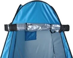 Merkloos 4 In 1 Pop-up Douchetent Voor Omkleden, Douchen, Toilet En Opslag - 1 Persoons Tent - Camping Douche En Omkleedtent - Inclusief Haringen En Draagtas - 190 X 110 X 110 Cm Blauw -Campingwinkel 1200x949 2