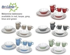 Bo-Camp Servies - Campingbord - 100% Melamine - 16-delig - Grijs -Campingwinkel 1200x954 4