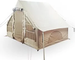 Opblaasbare Vier Persoons Tent Beige 300x200x210 Cm -Campingwinkel 1200x960 5