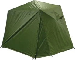 FisherPro Karpertent Met Stormcover – Vistent – Tent - Bescherming Tegen Zon En Wind – 100% Waterdichte Stormhoes – Met Handige Meeneemtas – Ook Geschikt Als Strandtent Of Festivaltent – Extra Veiligheid En Warmte Door Stormcover -Campingwinkel 1200x960 6