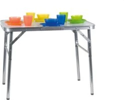 Merkloos Campingtafel - Opklapbaar - 75 X 55 X 70 Cm - Compact - Met Handvat -Campingwinkel 1200x963