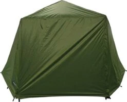 FisherPro Karpertent Met Stormcover – Vistent – Tent - Bescherming Tegen Zon En Wind – 100% Waterdichte Stormhoes – Met Handige Meeneemtas – Ook Geschikt Als Strandtent Of Festivaltent – Extra Veiligheid En Warmte Door Stormcover -Campingwinkel 1200x970