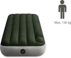Intex Luchtbed - Downy - Formaat: Cot - B76 X L191 X H25 Cm - Ingebouwde Voetpomp- Met Reparatieset -Campingwinkel 1200x971