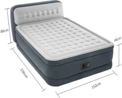 Intex 64448 - Queen Deluxe Ultra-Plush Zelfopblazend 2-persoons Luchtbed Met Hoofdboord (203x152x46cm) -Campingwinkel 1200x972 1