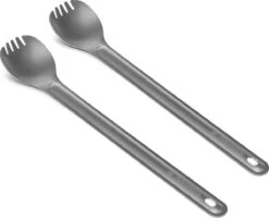 Navaris 2x Spork Met Extra Lange Handgreep - Set Van 2 - Campingbestek Van Titanium - Bestek Voor Onderweg - Lichtgewicht - Inclusief Bewaarzakje 10 Navaris 2x Spork Met Extra Lange Handgreep - Set Van 2 - Campingbestek Van Titanium - Bestek Voor Onderweg - Lichtgewicht - Inclusief Bewaarzakje -Campingwinkel 1200x974 4