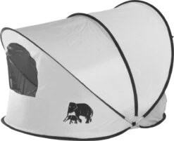 Deryan Luxe Pop Up Strandtent XXL - Anti-UV 50+ - Zilver -Campingwinkel 1200x978