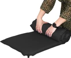 Springos Slaapmat | Zelfopblazend | 180 Cm | Inclusief Hoes | Zwart -Campingwinkel 1200x986 3