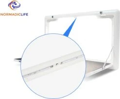 Merkloos NormadicLife® - Outdoor – Opklapbare Tafel - Eettafel – Tafel Voor Buitenkeuken - Caravan – Camper – Picknicktafel - Ingebouwd Ledlicht – Wit -Campingwinkel 1200x993 1