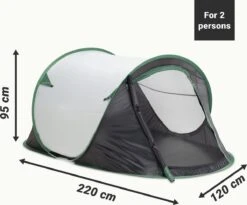 JEMIDI Tweepersoons Pop-up Tent - Opgooitent, Werptent Voor 2 Personen - Ideaal Als Festivaltent Of Kampeertent - Verschillende Kleuren -Campingwinkel 1200x994 4