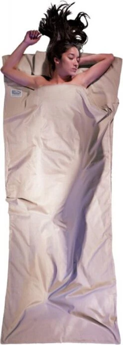 Cocoon Binnenslaapzak Mamo Travelsheet 220 X 88 Cm Katoen Wit -Campingwinkel 429x1200