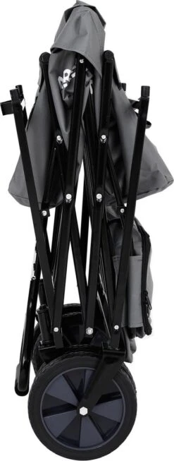 AREBOS Handwagen Vouwbare Dak Handwagen Vouwbare Trolley Uitrustingswagen Grijs -Campingwinkel 454x1200 1