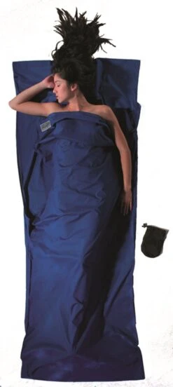 Cocoon TravelSheet - Lakenzak - Katoen - Ultramarine Blue -Campingwinkel 537x1200