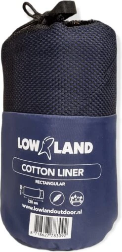 LOWLAND OUTDOOR® LAKENZAK - 100% KATOEN - RECHT MODEL - 220X80 CM - 350GR -Campingwinkel 583x1200