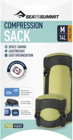 Sea To Summit Compressiezak - 14L - Groen - Lichtgewicht 8 Sea To Summit Compressiezak - 14L - Groen - Lichtgewicht -Campingwinkel 626x1200