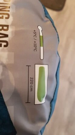 Max Ranger - XL Mummieslaapzak Blauw 220 X 80 Cm - Extra Grote Mummieslaapzak - XL Mummie Slaapzak Blauw -Campingwinkel 674x1200