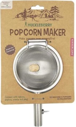 Kikkerland Huckleberry Popcorn Maker - Maak Je Eigen Popcorn - Popcornpan - Kampvuur - Buitenspeelgoed - Buitenspelen - Kamperen -Campingwinkel 725x1200