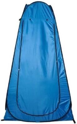 Merkloos 4 In 1 Pop-up Douchetent Voor Omkleden, Douchen, Toilet En Opslag - 1 Persoons Tent - Camping Douche En Omkleedtent - Inclusief Haringen En Draagtas - 190 X 110 X 110 Cm Blauw -Campingwinkel 750x1200 2