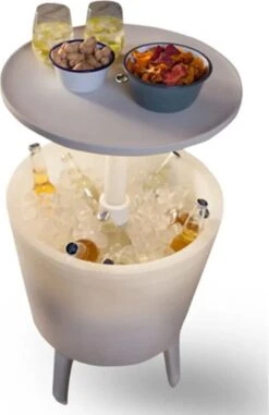 Keter Coolbar Partytafel – Lichtgevend - 49,5x49,5x57cm - Wit -Campingwinkel 778x1200 2