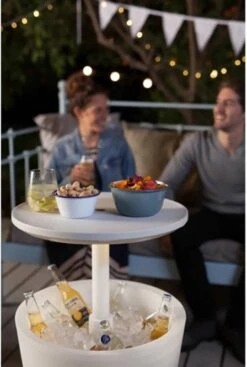 Keter Coolbar Partytafel – Lichtgevend - 49,5x49,5x57cm - Wit -Campingwinkel 808x1200 2