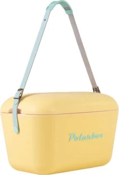 Merkloos Polarbox - Koelbox - Met Schouderband - Geel - 20 Liter - 45x30x(H)27cm -Campingwinkel 820x1200 1