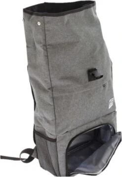 Merkloos Rugtas/rugzak Grijs - 30 X 12 X 60 Cm - 20 Liter - Met Koel Voorvakje - Koelrugzak -Campingwinkel 833x1200 1