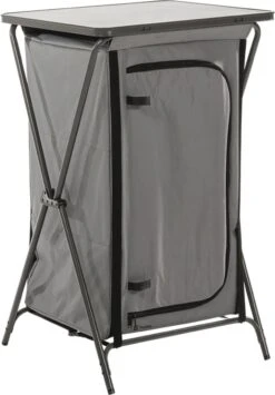 Travellife Toledo Opbergkast Opvouwbaar Laag Dark Grey -Campingwinkel 836x1200 4