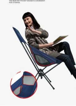 Lopoleis® Campingstoel – Campingstoel Opvouwbaar – Visstoel – Vouwstoel – Strandstoel – Inklapbaar – Lichtgewicht – Outdoor Stoel - Hoge Rugleuning -Campingwinkel 868x1200 1