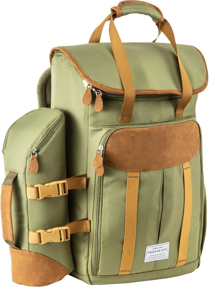 Cabinmax Koeltas - Koelrugzak - Picknick - Picknicktas Met Flessenhouder - Koelrugtas 24L - Olive Green 1 Cabinmax Koeltas - Koelrugzak - Picknick - Picknicktas Met Flessenhouder - Koelrugtas 24L - Olive Green