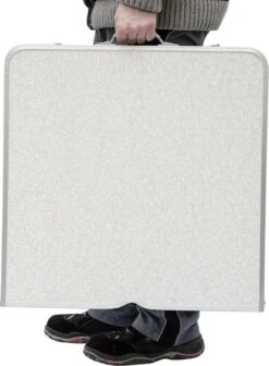 Inklapbare, In Hoogte Verstelbare Campingtafel 120x60x70cm Incl. 4 Inklapbare Krukken Campingtafel S -Campingwinkel 883x1200