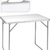 GENERIC Campingtafel Wit - 80 X 60 X 69 Cm - Tuintafel - Inklapbaar