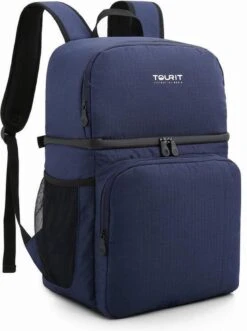 Koeltas Rugzak (28L) - 16 Blikjes - Lunchtas Voor Dames En Heren - Picknicktas - Blauw 13 Koeltas Rugzak (28L) - 16 Blikjes - Lunchtas Voor Dames En Heren - Picknicktas - Blauw -Campingwinkel 895x1200 3