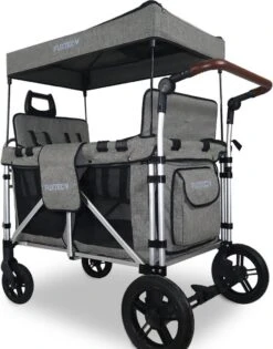 FUXTEC Bolderkar FX-CTXL900 - Premium Grijs - Nu Voor Maximaal 4 Kinderen -Campingwinkel 940x1200