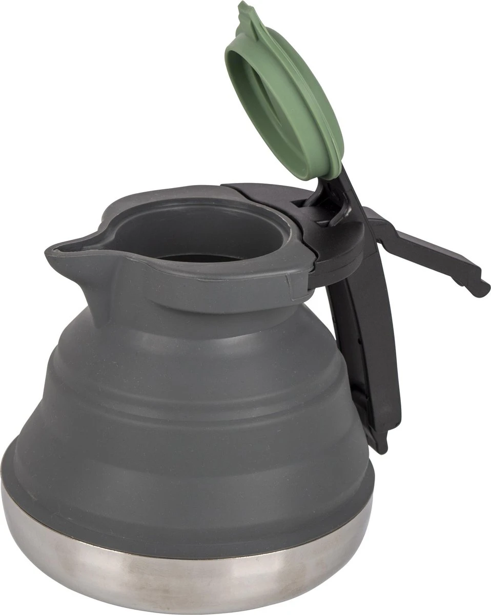 Bo-Camp Theeketel - Opvouwbaar - 1.2 Liter - Siliconen/rvs 7 Bo-Camp Theeketel - Opvouwbaar - 1.2 Liter - Siliconen/rvs - Afbeelding 7