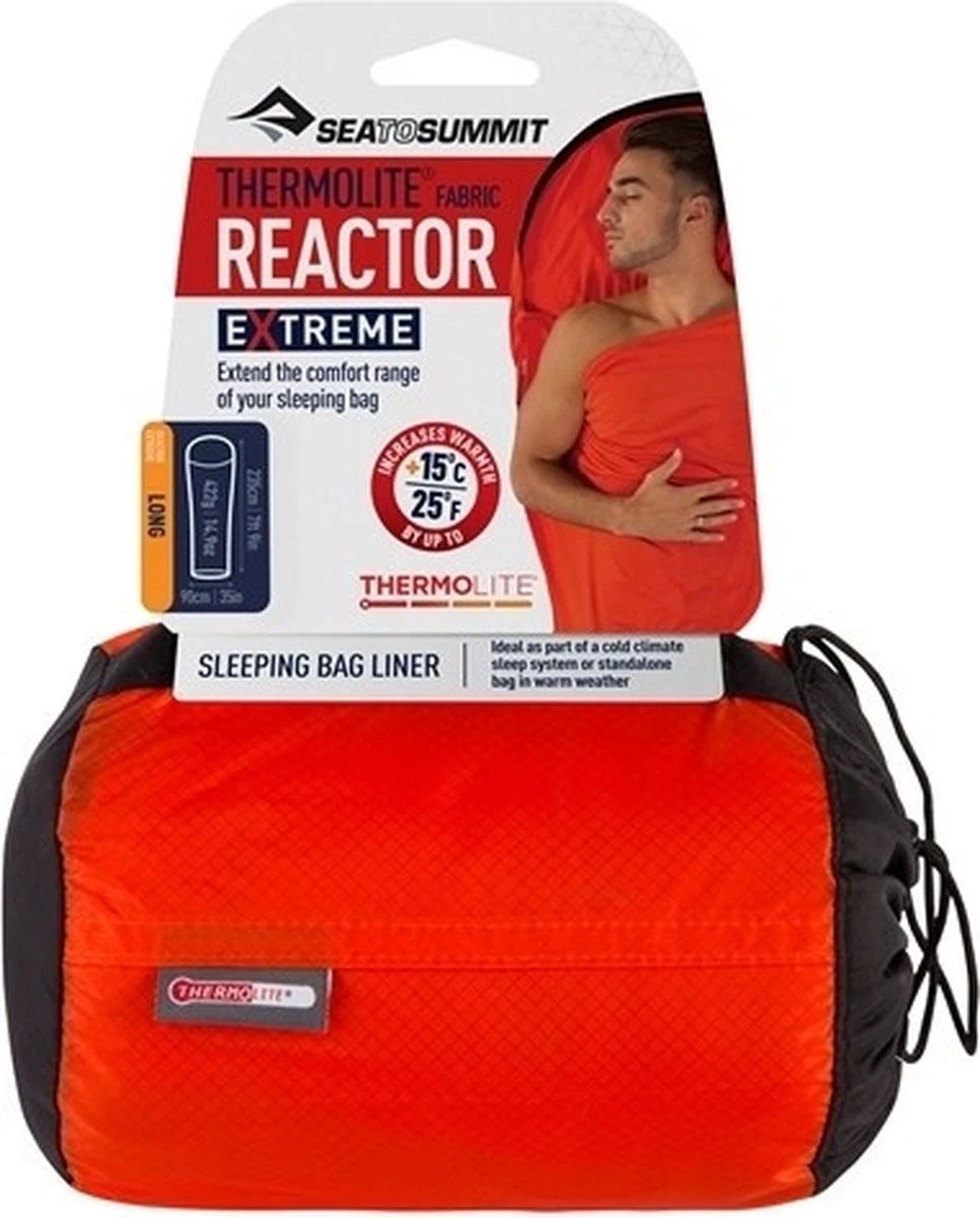 Sea To Summit - Reactor Extreme Thermolite® Mummy Liner Long - Lakenzak - Extra Verwarmend - Lang 9 Sea To Summit - Reactor Extreme Thermolite® Mummy Liner Long - Lakenzak - Extra Verwarmend - Lang - Afbeelding 9