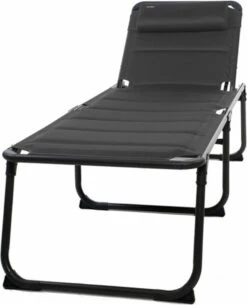 Travellife Barletta Ligbed - Antraciet / Donkergrijs -Campingwinkel 972x1200