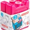 Voordeelset Van 2x Stuks Kleine Koelelementen 7 X 8 Cm In Het Roze Plastic