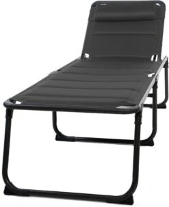 Travellife Barletta Ligbed - Antraciet / Donkergrijs -Campingwinkel 977x1200